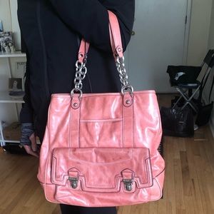 Coach leather tote